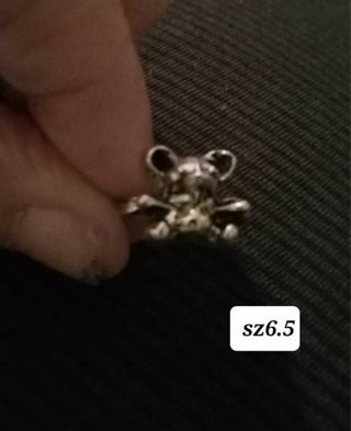 Teddy bear ring sz6.5 new