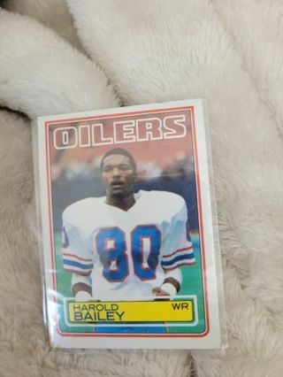 OILERS HAROLD BAILEY SPORTS CARD PLUS 2 MYSTERY CARDS