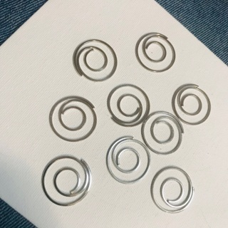 9 Spiral Findings for Crafts or Jewelry Making, Free Mail