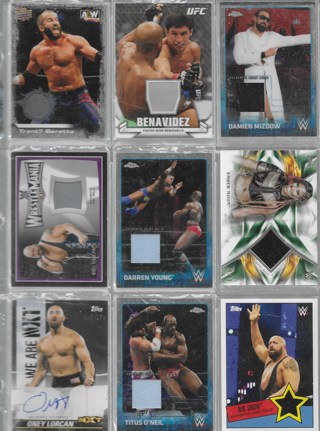 WWE & UFC RELIC OR AUTOGRAPH WRESTLE ING CARD WINNER PICKS ONE CARD ONLY