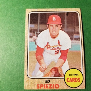 1968 - TOPPS BASEBALL CARD NO. 349 - ED SPIEZIO - CARDINALS