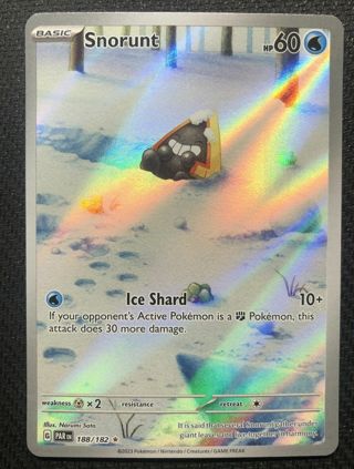 Pokémon TCG Snorunt 188/182 Illustration RARE Holo Paradox Rift NM