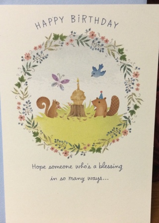 Happy Birthday Squirrel & Beaver Card