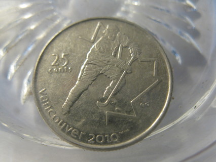 (FC-816) 2010 Canada: 25 cents {Vancouver Olympics - Ice Hockey}