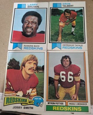 Vintage Washington Redskins Football Cards