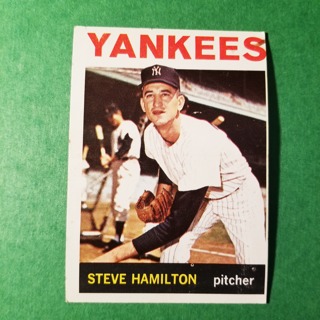  1964 - TOPPS EXMT - NRMT  BASEBALL - CARD NO. 206 - STEVE HAMILTON - YANKEES