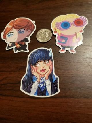 Chibi Ron Weasley Cho Chang Luna Lovegood Wizarding World of Harry Potter Vinyl Decal