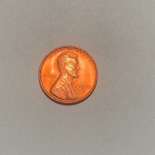 1955 S brilliant uncirculated wheat penny 