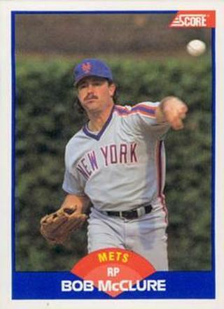 Bob Mcclure 1989 Score New York Mets