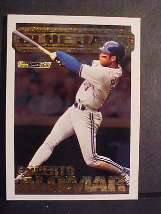 1994 Topps Black Gold Roberto Alomar Baseball Card  #1, Toronto Blue Jays