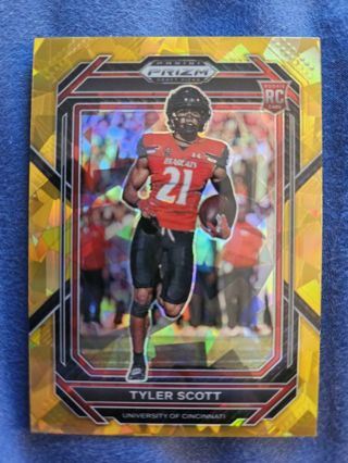 2023 Panini Prizm Draft Picks Gold Ice Tyler Scott