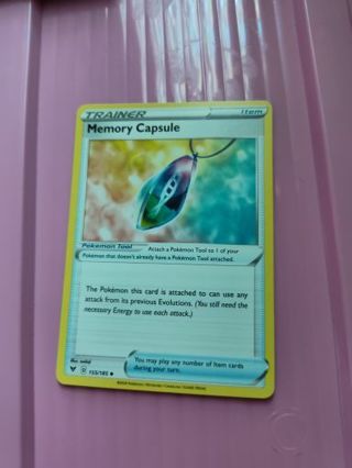 TRAINER Memory Capsule Pokemon Card
