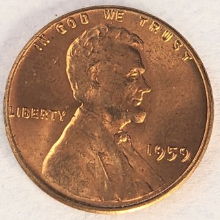 1959 PENNY AU #6666