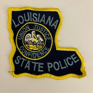  Vintage Louisiana State Police Law Enforcement Patch Removed from Uniform 