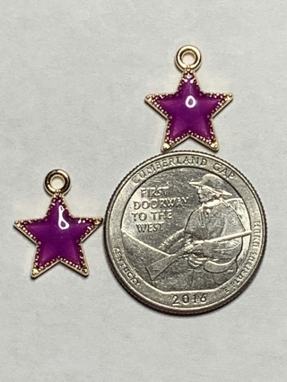 CELESTIAL CHARMS~#13~PURPLE~SET OF 2~FREE SHIPPING!