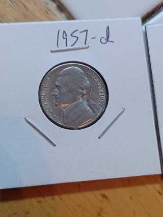 1957-D Jefferson Nickel! 23