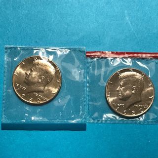 1980 P&D Uncirculated Kennedy Half Dollars in Original Mint Cello