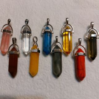 Nine stone pendants