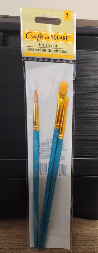 NEW - Crafter's Square - 3 piece Paint Brush Set