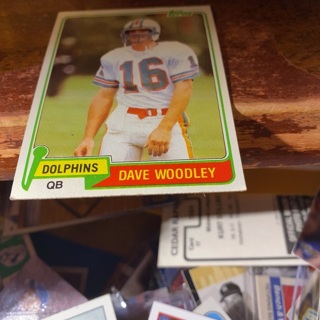 1981 topps Dave woodley football card 