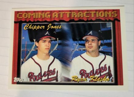 1994 Topps Braves Prospects Chipper Jones & Ryan Klesko