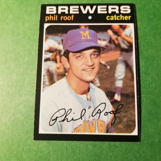 1971 Topps Vintage Baseball Card # 22 - PHIL ROOF - BREWERS - NRMT/MT