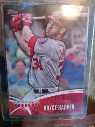 2014 TOPPS THE FUTURE IS NOW BRYCE HARPER WASHINGTON NATIONALS BASEBALL CARD# FN-30