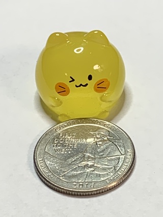 FAT CAT~#3~YELLOW~1 CAT ONLY~GLOW IN THE DARK~FREE SHIPPING!