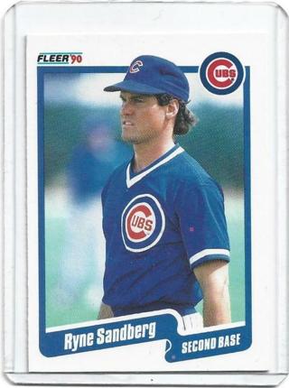 1990 FLEER RYNE SANDBERG CARD 