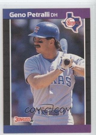 Geno Petralli 1989 Donruss Texas Rangers