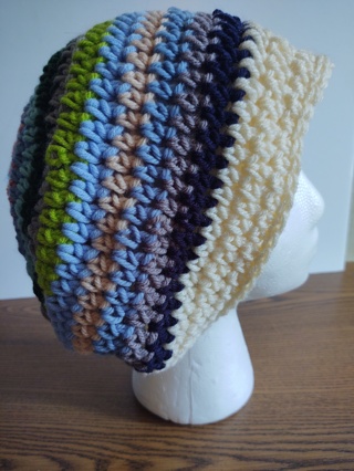 Hand Crocheted Slouch Hat 