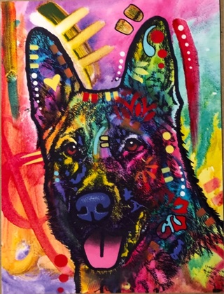 German Shepherd - 3 x 5” MAGNET - GIN ONLY