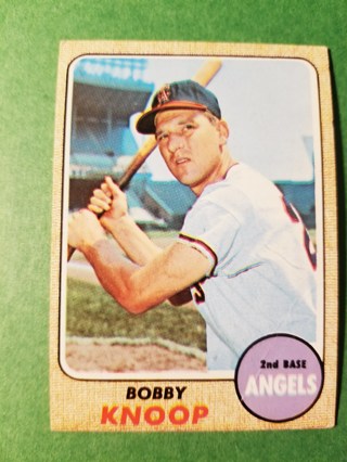 1968 - TOPPS EXMT - NRMT BASEBALL - CARD NO. 271 - BOBBY KNOOP - ANGELS