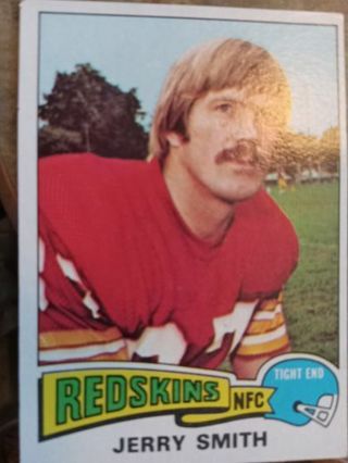 1975 TOPPS JERRY SMITH WASHINGTON REDSKINS FOOTBALL CARD# 277