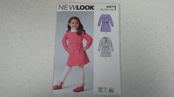 SEWING Pattern NEW Girl's Dress Size 3-8