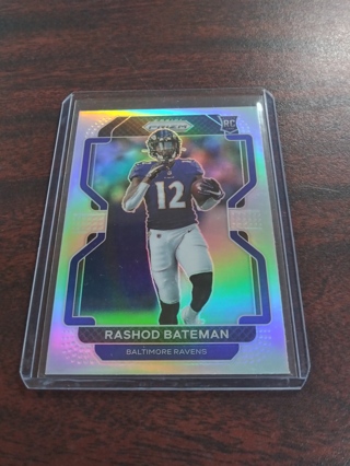 Rashod Bateman *Silver Rookie 2021 Prizm (Card #340) Ravens