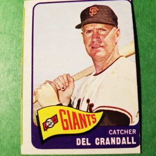 1965 - TOPPS BASEBALL CARD NO. 68 - DEL CRANDALL - GIANTS
