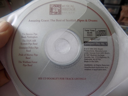 Two Disc Set Amazing Grace The Best of Scottish Pipes and Drums CD