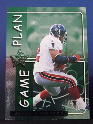 1999 Leaf Rookies & Stars "Game Plan" #GP1 Jamal Anderson (Falcons) S/N #1147/2000