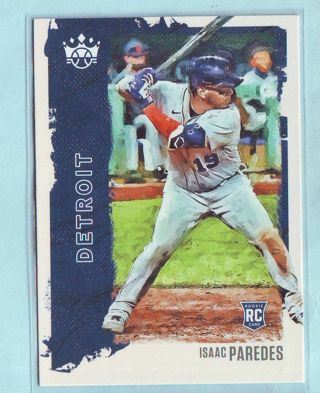 2021 Panini Diamond Kings Isaac Paredes ROOKIE Baseball Card # 43 Tigers