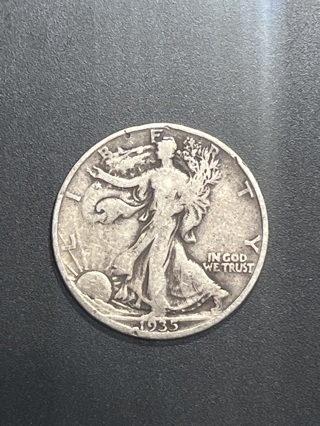 1935 S Walking liberty 