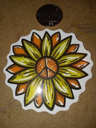 Sun flower one new nice vinyl lab top sticker no refunds regular mail high quality!