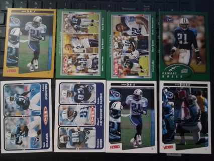 8 card Titans NFL lot insert