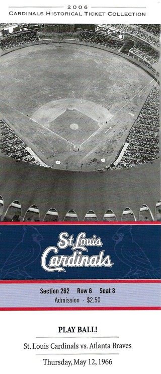 2006 St. Louis Cardinals Historical Ticket Collection Play Ball! Issued 6/10/06