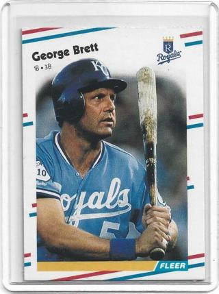 1988 FLEER GEORGE BRETT CARD