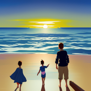 Listia Digital Collectible: Family day at the beach