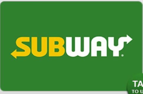 $5 subway egift card