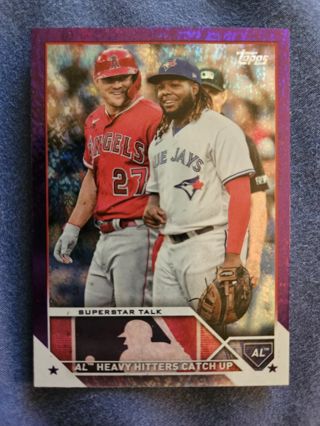 2023 Topps Purple Foil Superstar Talk