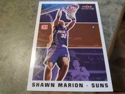 2003 FLEER TRADITION SHAWN MARION PHOENIX SUNS BASKETBALL CARD# 172
