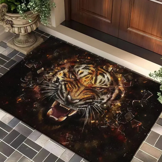 Three-dimensional Animal Tiger Carpet